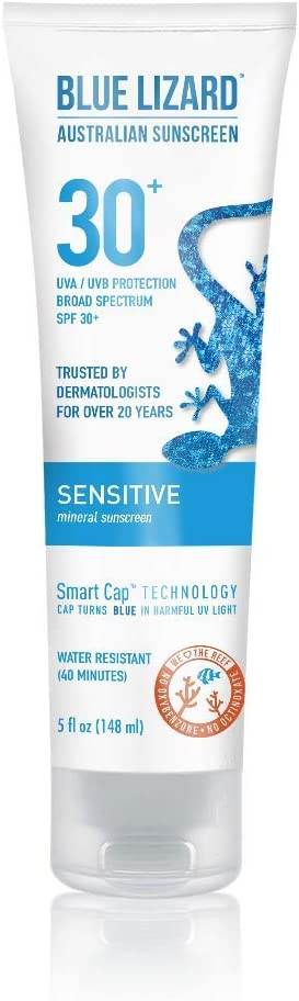 Blue Lizard Australian Sunscreen, SPF 30+, Sensitive, 3 oz - OTC Shoppe Express