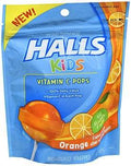 Halls Kids Vitamin C Pops, Orange Flavor, 10 ea - OTC Shoppe Express
