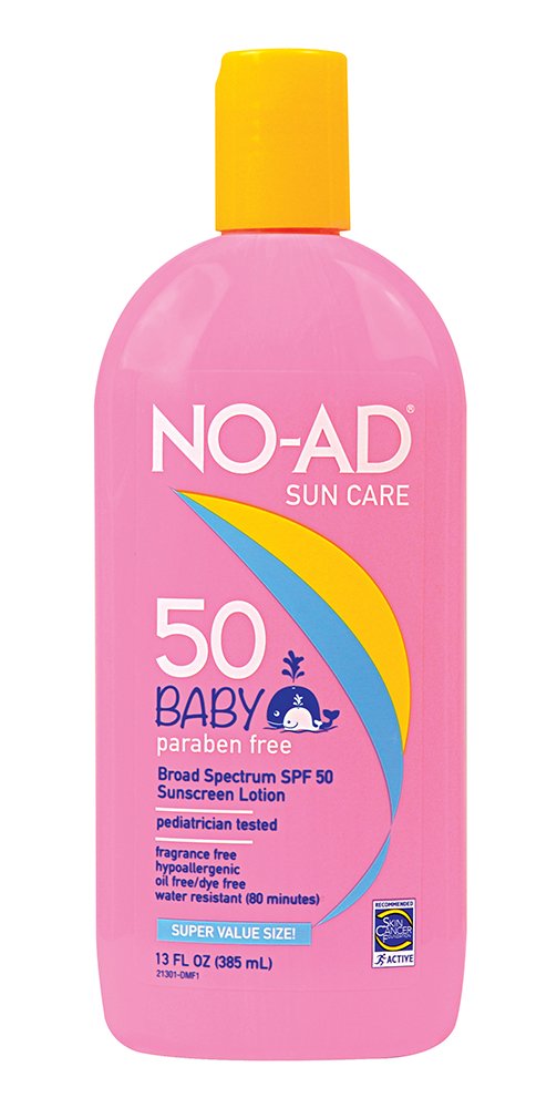 NO-AD Baby Sunscreen Lotion, SPF 50, 13 oz
