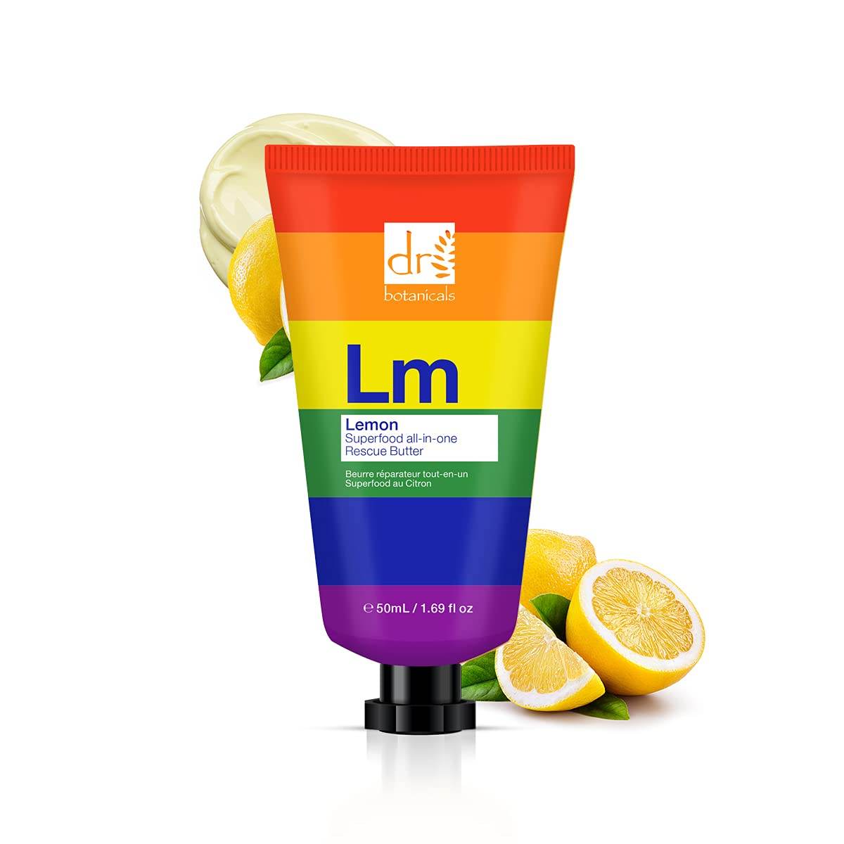 Dr. Botanicals Lemon Superfood All-In-One Rescue Butter, Pride Edition, 1.69 oz - OTC Shoppe Express