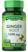 Nature's Truth Ginger Root, 750 mg, Herbal Supplement, Capsules, 100 ea - OTC Shoppe Express