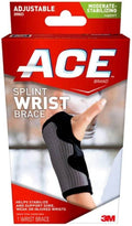 ACE Reversible Splint Wrist Brace, Adjustable, Gray, 1 ea - OTC Shoppe Express