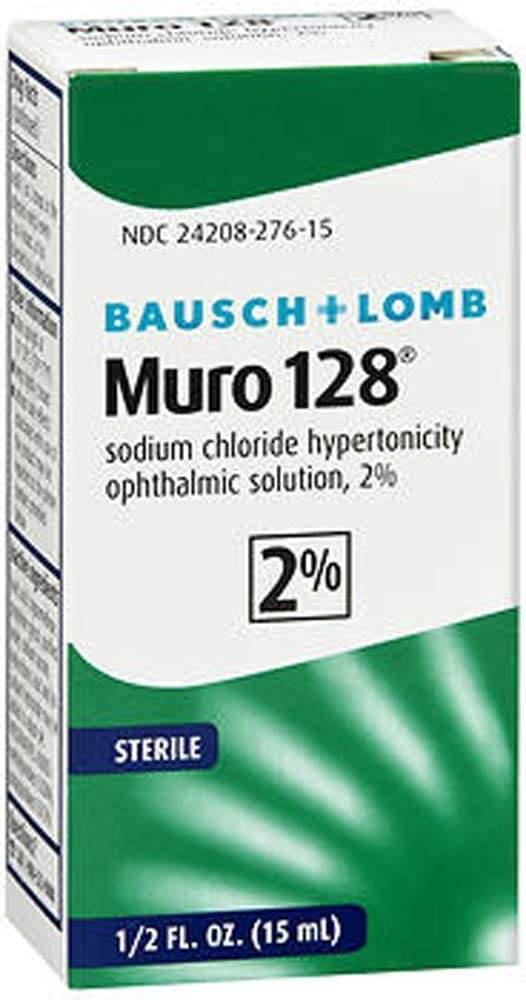 Muro 128 Sterile Ophthalmic 2% Solution, 0.5 oz - OTC Shoppe Express