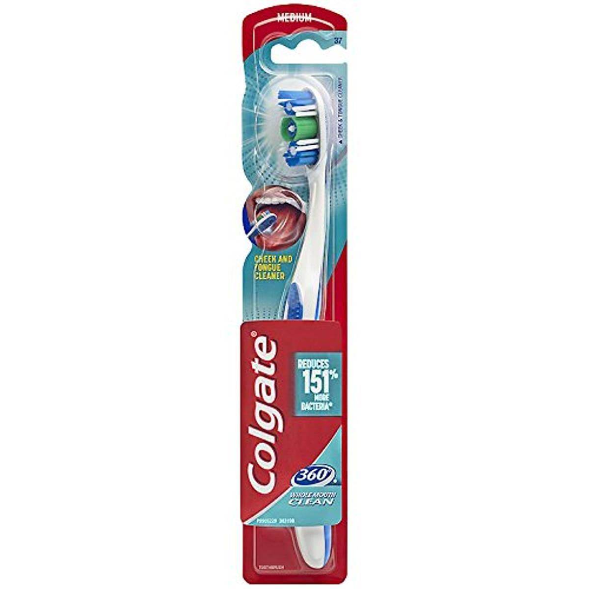 Colgate 360 Full Head Toothbrush, Medium, 1 ea - OTC Shoppe Express