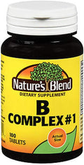 Nature's Blend B Complex #1, Tablets, 100 ea