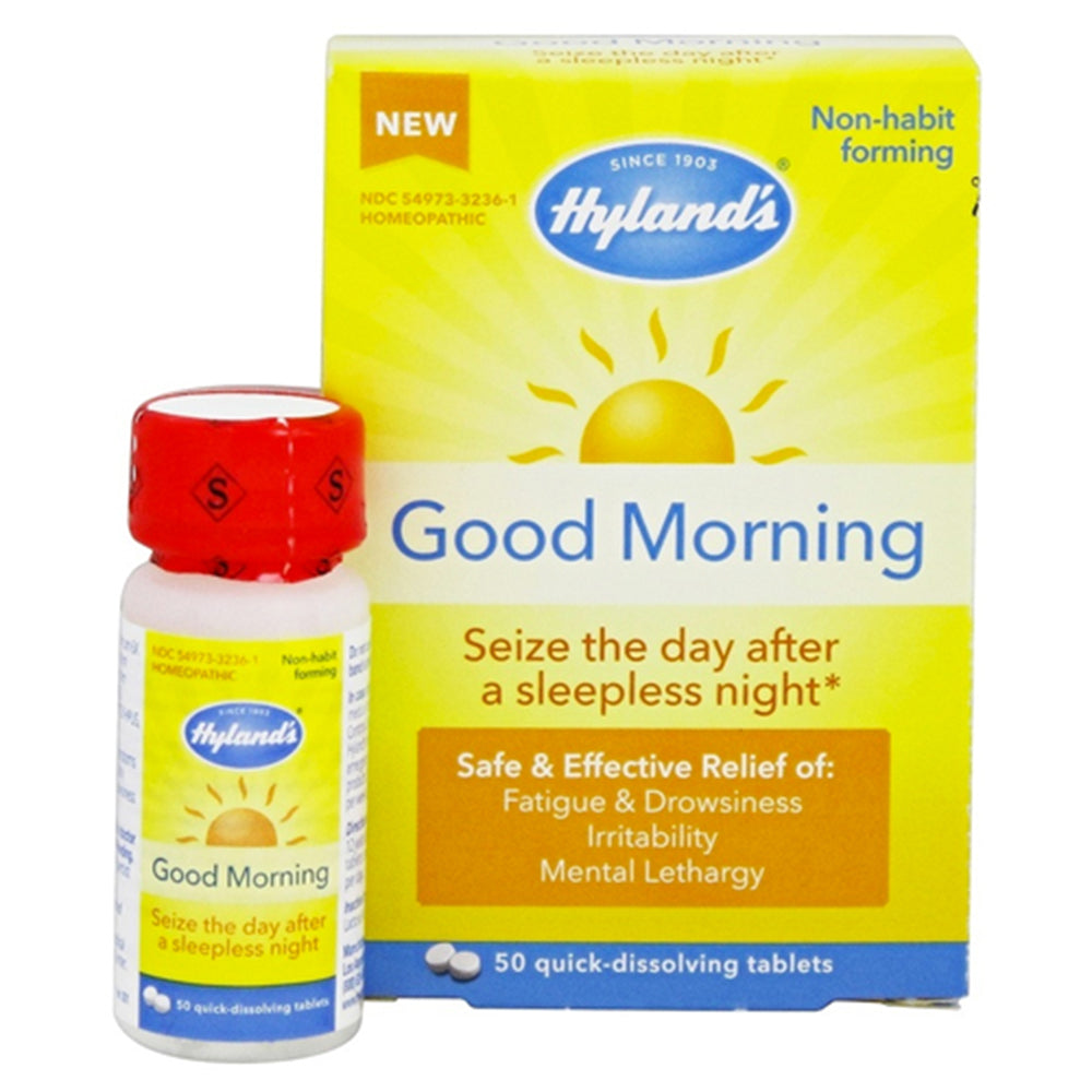 Hyland's Good Morning, Quick Dissolving Natural Relief of Fatigue, Irritability and Mental Lethargy, 50 ea