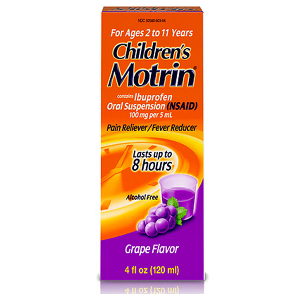 Children's Motrin Oral Suspension, Grape, 4 oz