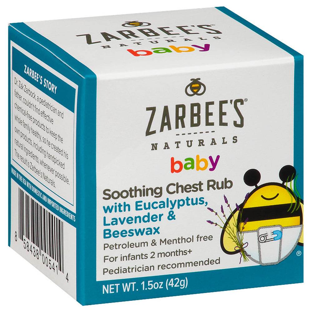 ZarBee's Naturals Soothing Baby Chest Rub, 1.5 oz - OTC Shoppe Express