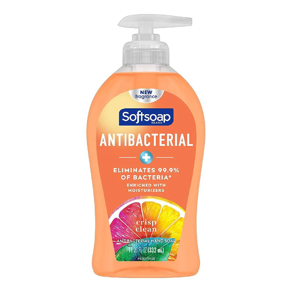 Softsoap Antibacterial Hand Soap Pump, Crisp Clean, 11.25 oz