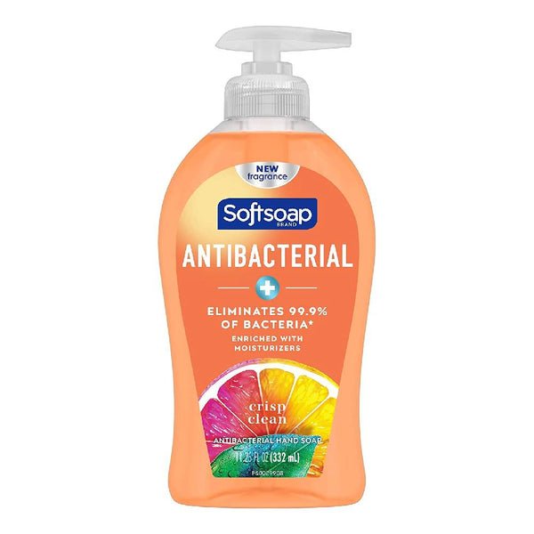 Softsoap Antibacterial Hand Soap Pump, Crisp Clean, 11.25 oz