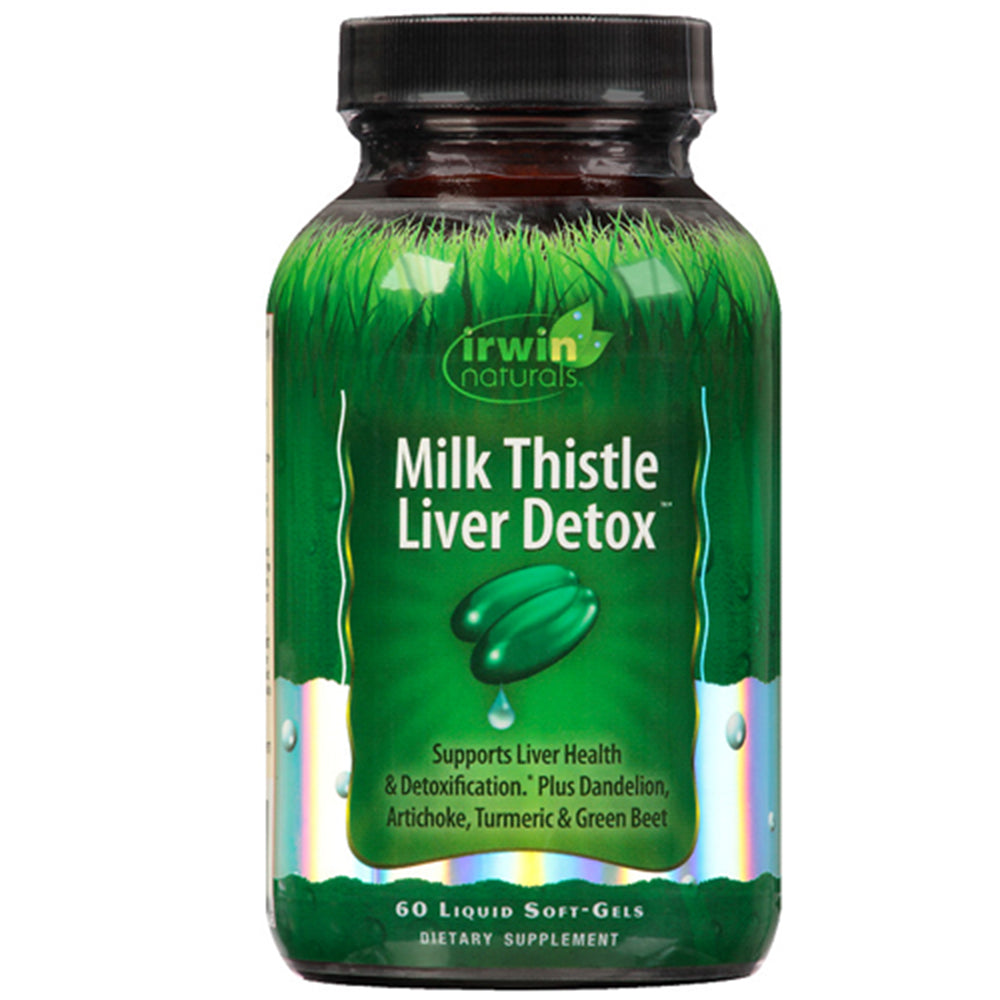 Irwin Naturals Milk Thistle Liver Detox, Liquid Softgels, 60 ea