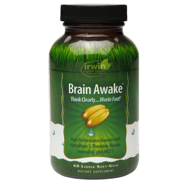 Irwin Naturals Brain Awake, Softgels, 60 ea
