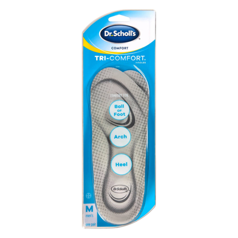 Dr. Scholl's Comfort Tri-Comfort Insoles for Men, Size 8-13, 1 pair
