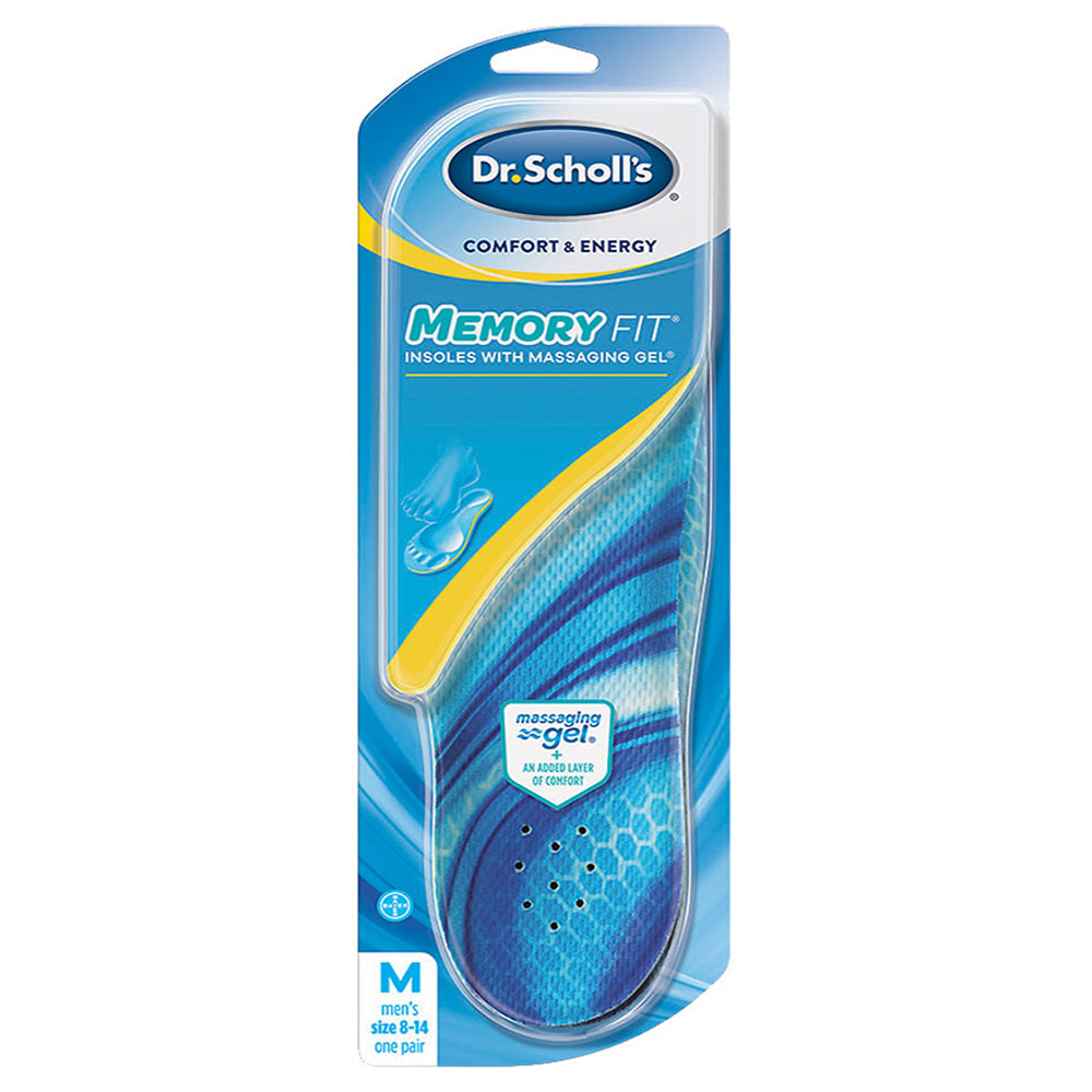Dr. Scholl's Comfort & Energy Memory Fit Insoles For Men, 1 pair