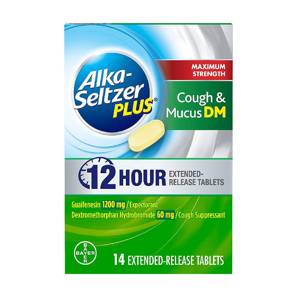 Alka-Seltzer Plus Max Strength, Cough and Mucus, 14 ea