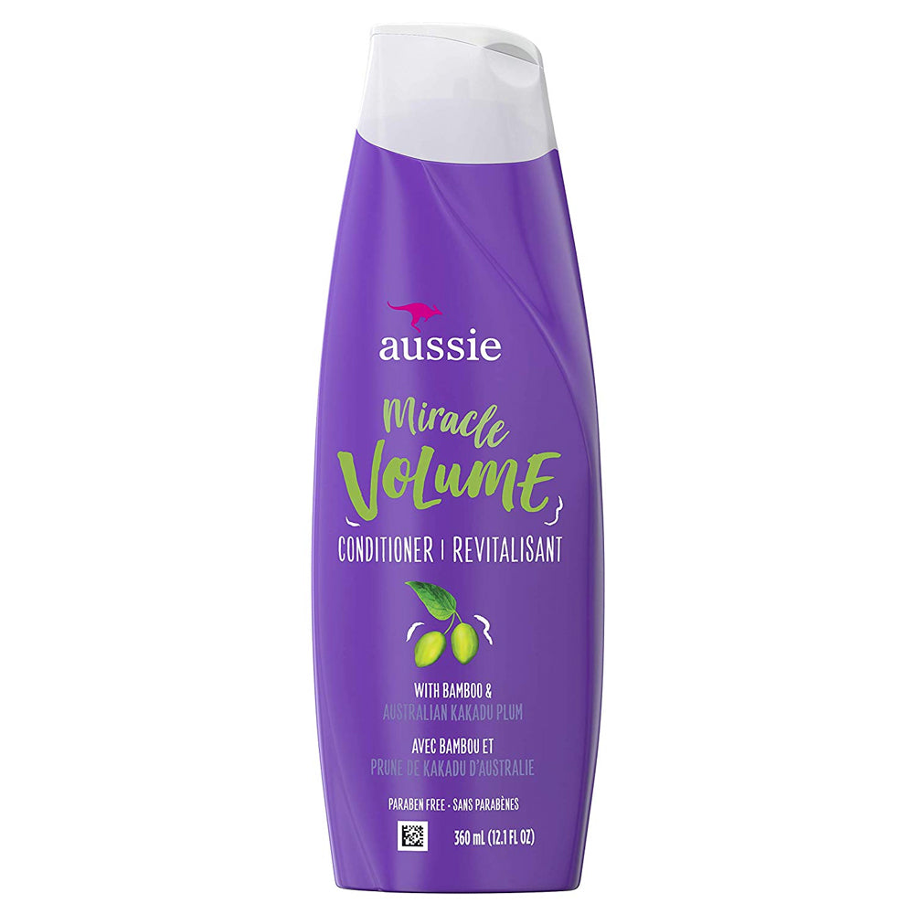 Aussie Miracle Volume Conditioner With Plum & Bamboo, 12.1 oz