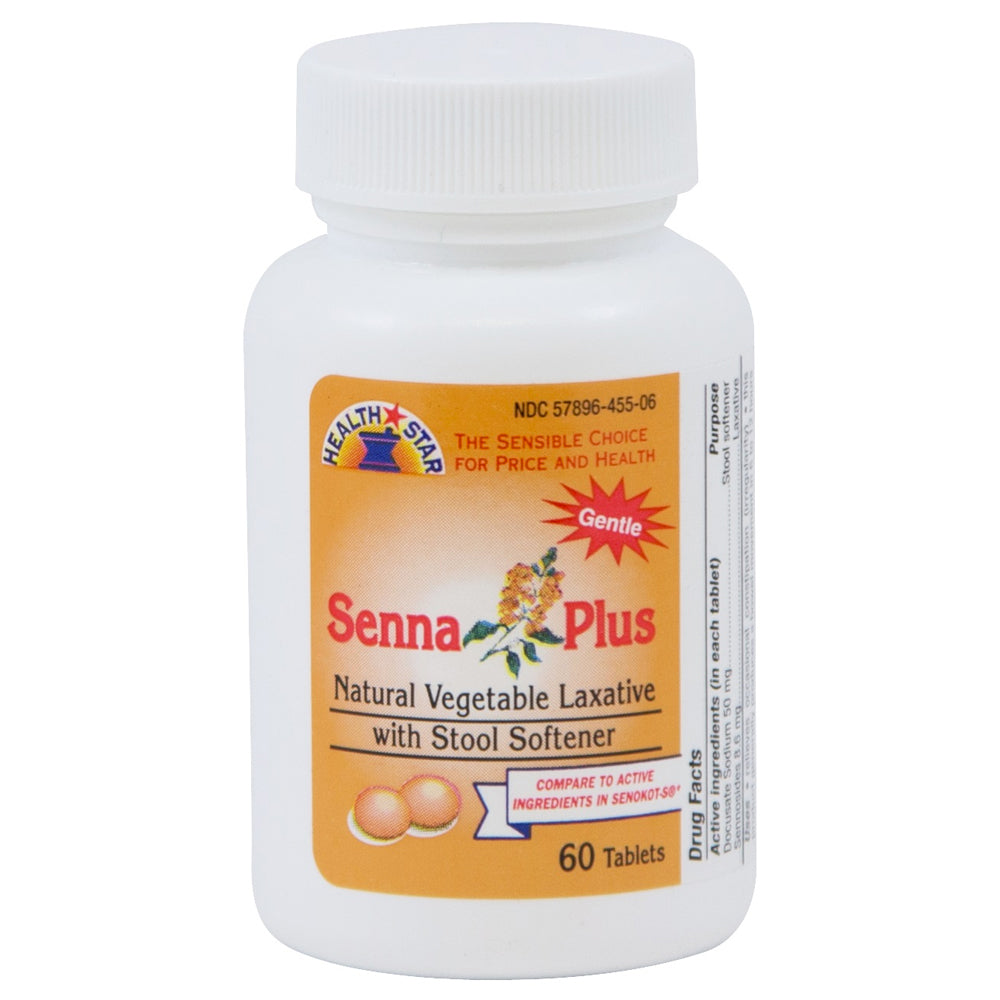 GeriCare Senna Plus, Natural Vegetable Laxative, Tablets, 60 ea