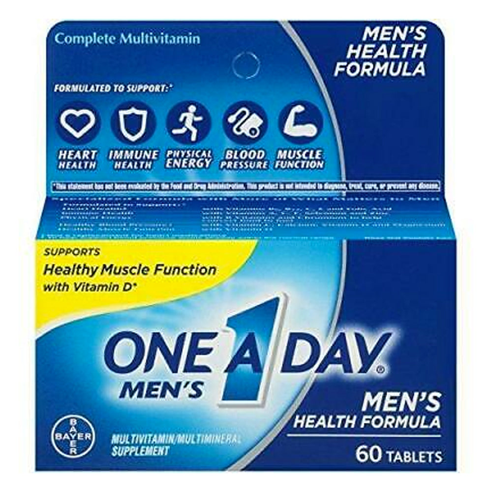 One A Day Men's Health Formula Multivitamin/Multimineral Supplement, Tablets, 60 ea