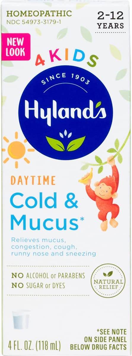 Hyland's 4Kids Cold n' Mucus Liquid, 4 oz - OTC Shoppe Express