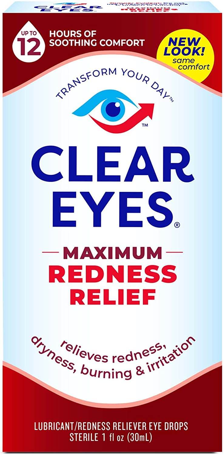 Clear Eyes Maximum Redness Relief Eye Drops, 1 oz - OTC Shoppe Express
