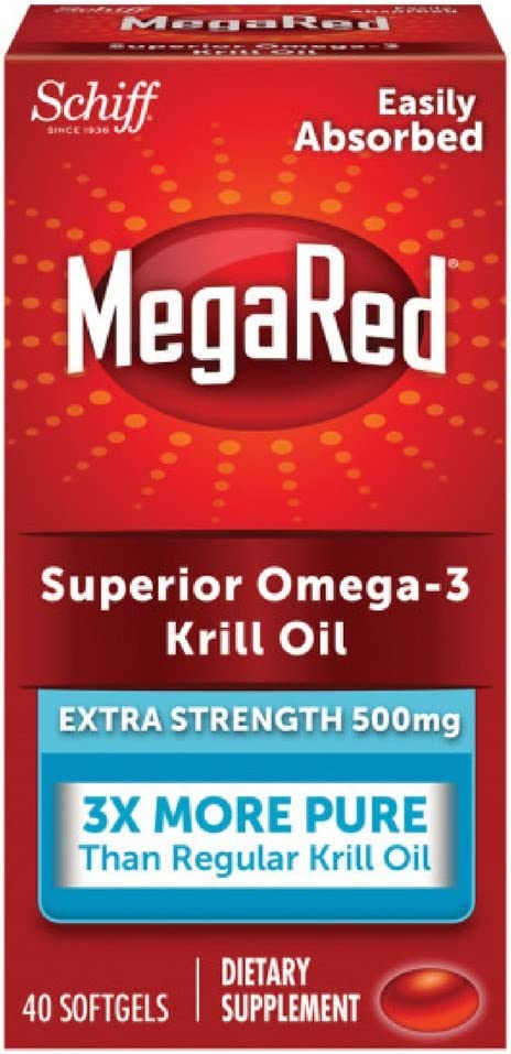 Schiff MegaRed Omega3 Krill Oil, Extra Strength, Softgels, 45 ea