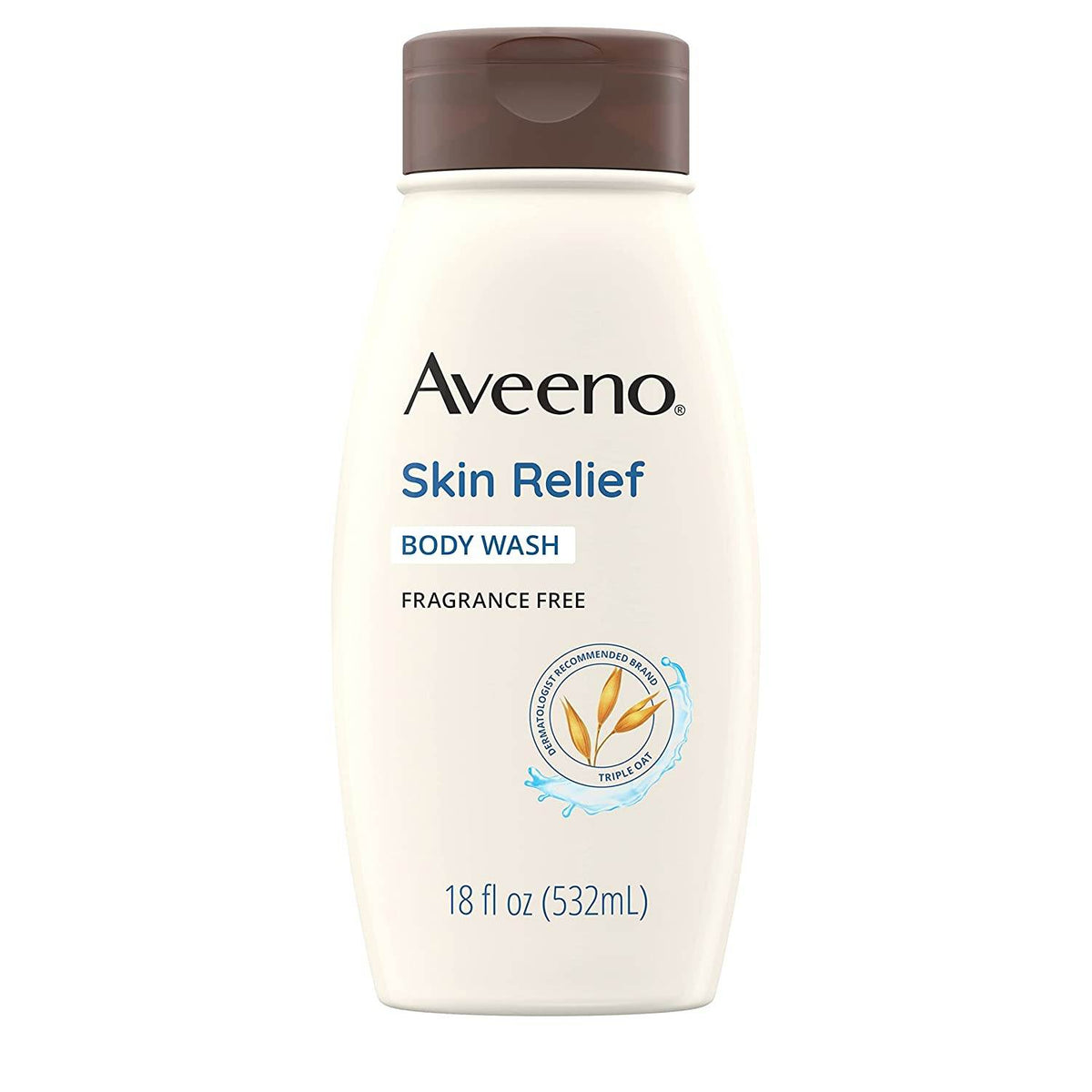 Aveeno Skin Relief Body Wash, Frangrance Free, 18 oz - OTC Shoppe Express
