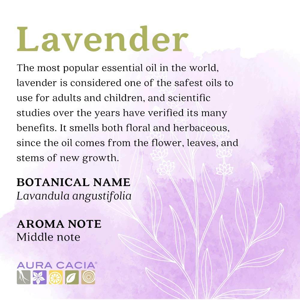 Aura Cacia Essential Oil, Lavender, 0.5 oz - OTC Shoppe Express