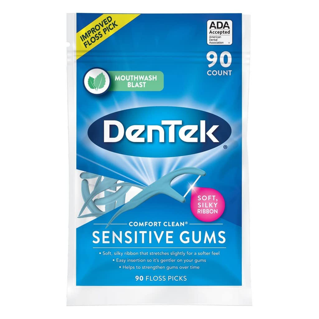 DenTek Comfort Clean Floss Picks, Fresh Mint, 90 ea