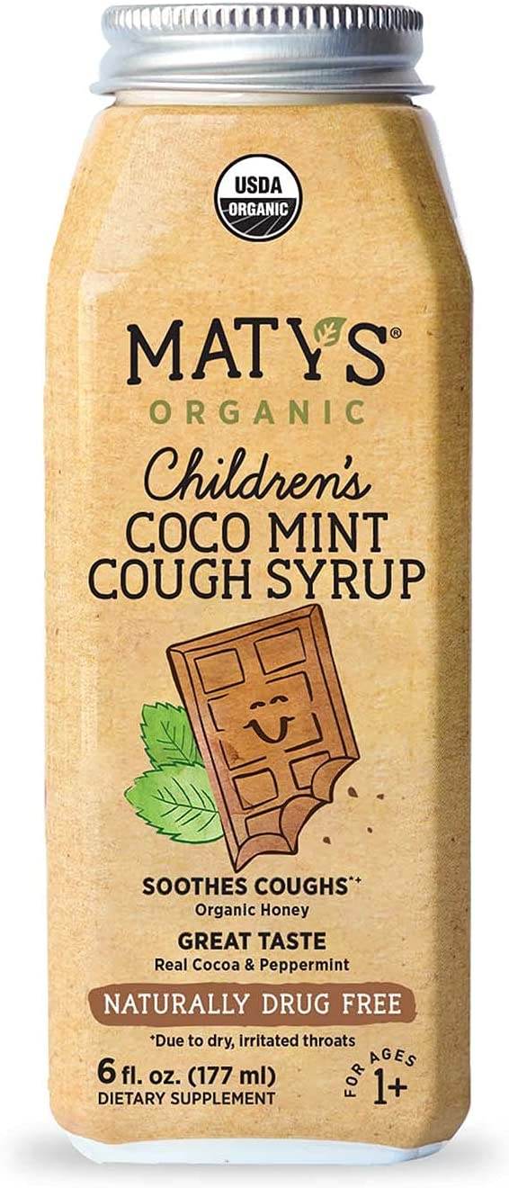 Maty's Organic Children's Coco Mint Cough Syrup, 6 oz - OTC Shoppe Express