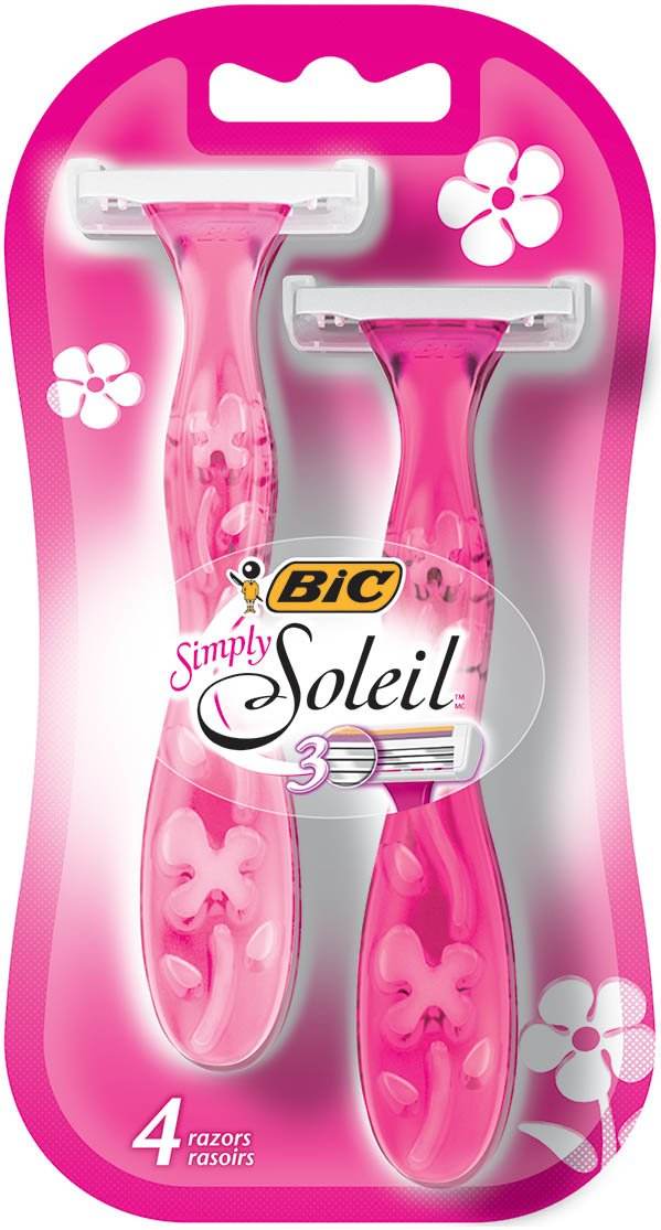 BIC Simply Soleil for Women, Disposable Shaver, 4 ea - OTC Shoppe Express