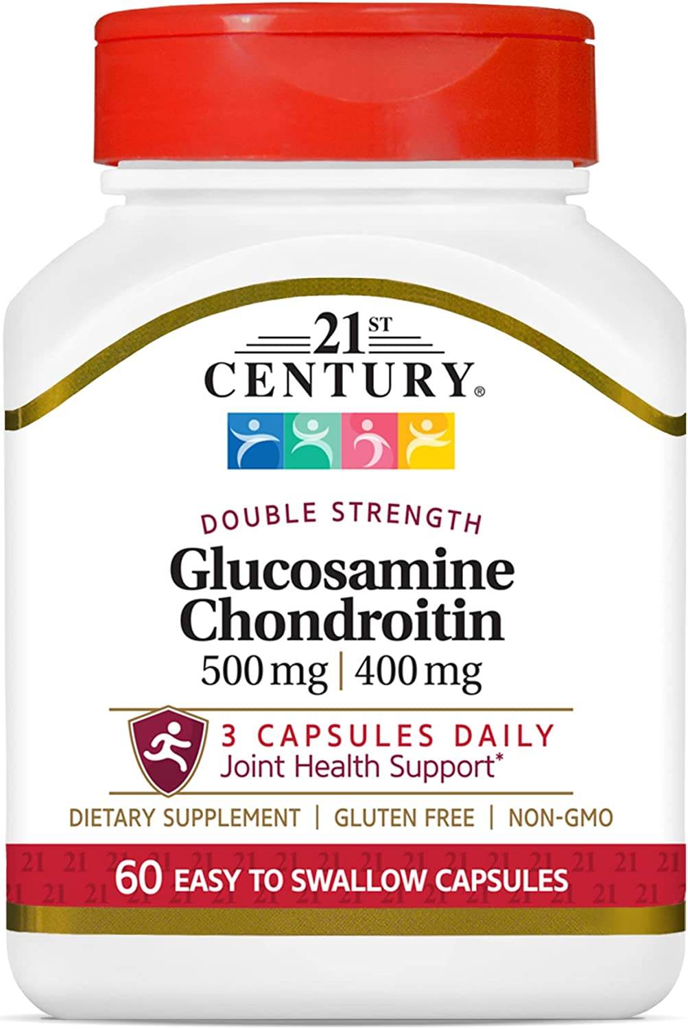 21st Century Glucosamine 500 mg & Chondroitin 400 mg, Capsules, 60 ea - OTC Shoppe Express