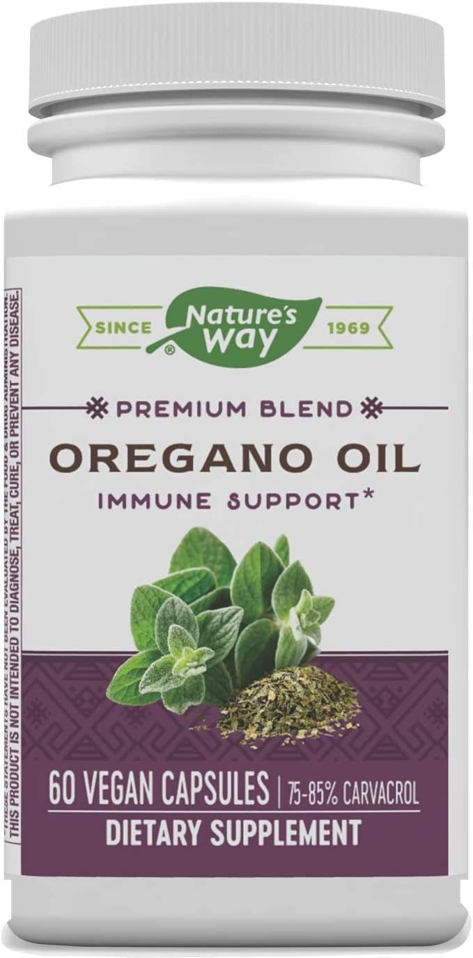 Nature's Way Oregano Oil, Standardized, Liquid VCaps, 60 ea - OTC Shoppe Express