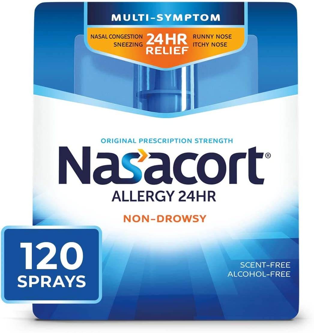 Nasacort Allergy 24 Hour Spray 120 Sprays, 0.57 oz - OTC Shoppe Express