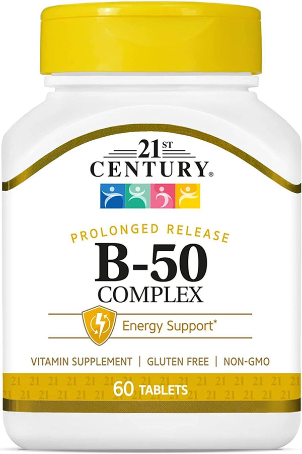 21st Century B-50 Complex, Prolonged Release, Tablets, 60 ea - OTC Shoppe Express
