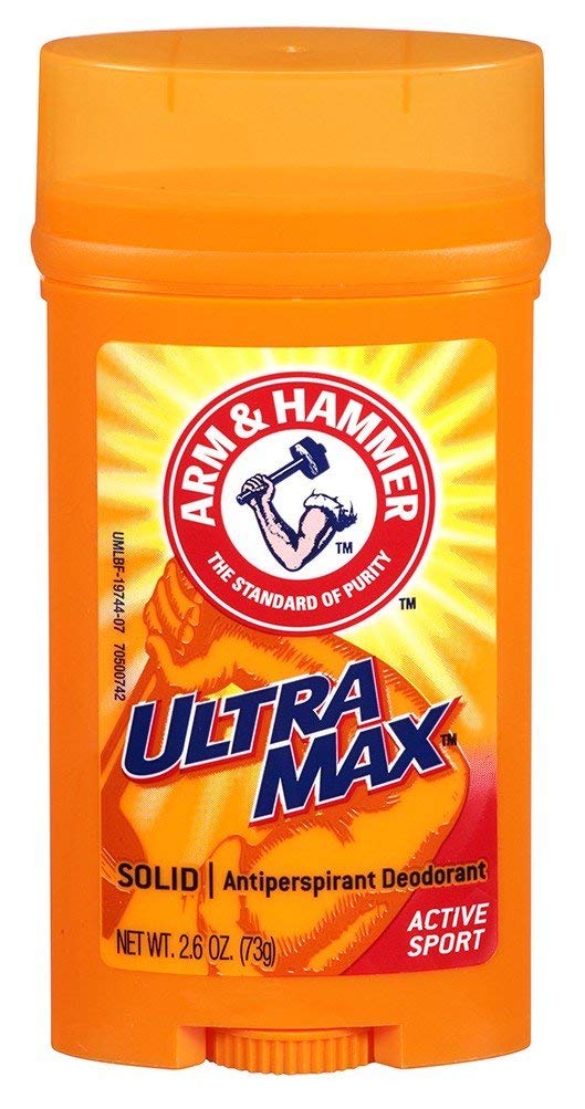 Arm & Hammer Ultramax Deodorant, Solid, Active Sport, 2.8 oz