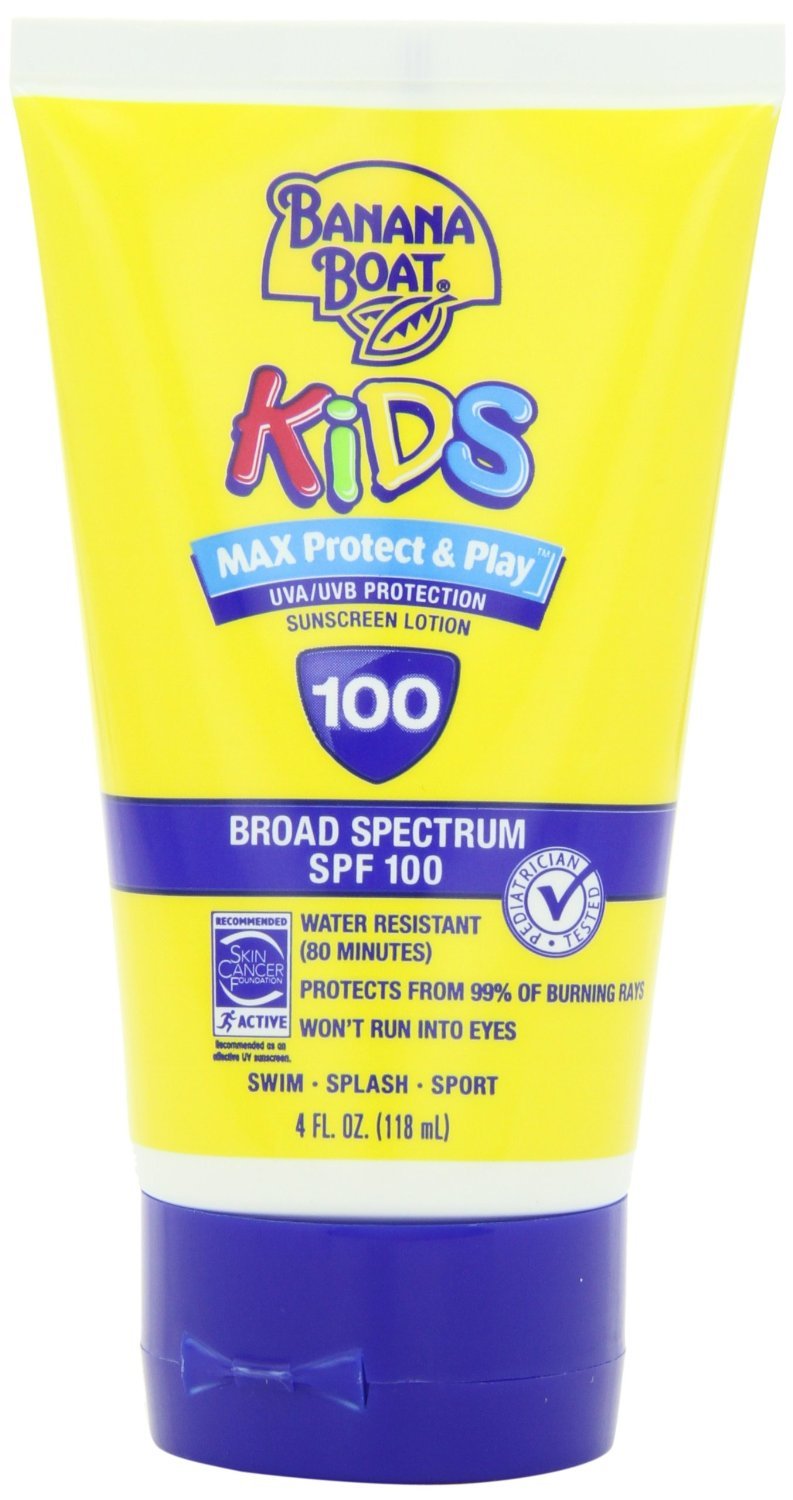 Banana Boat Kids Broad Spectrum Sunscreen Lotion, SPF 100, 4 oz