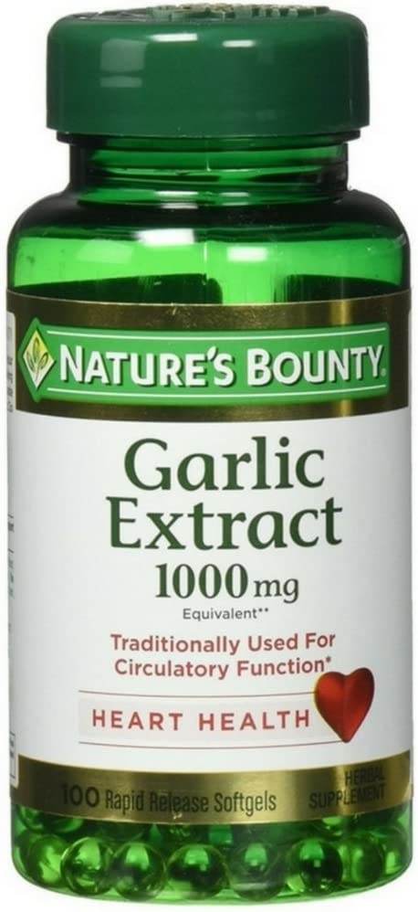 Nature's Bounty Odorless Garlic, 1000 mg, Softgels, 100 ea - OTC Shoppe Express