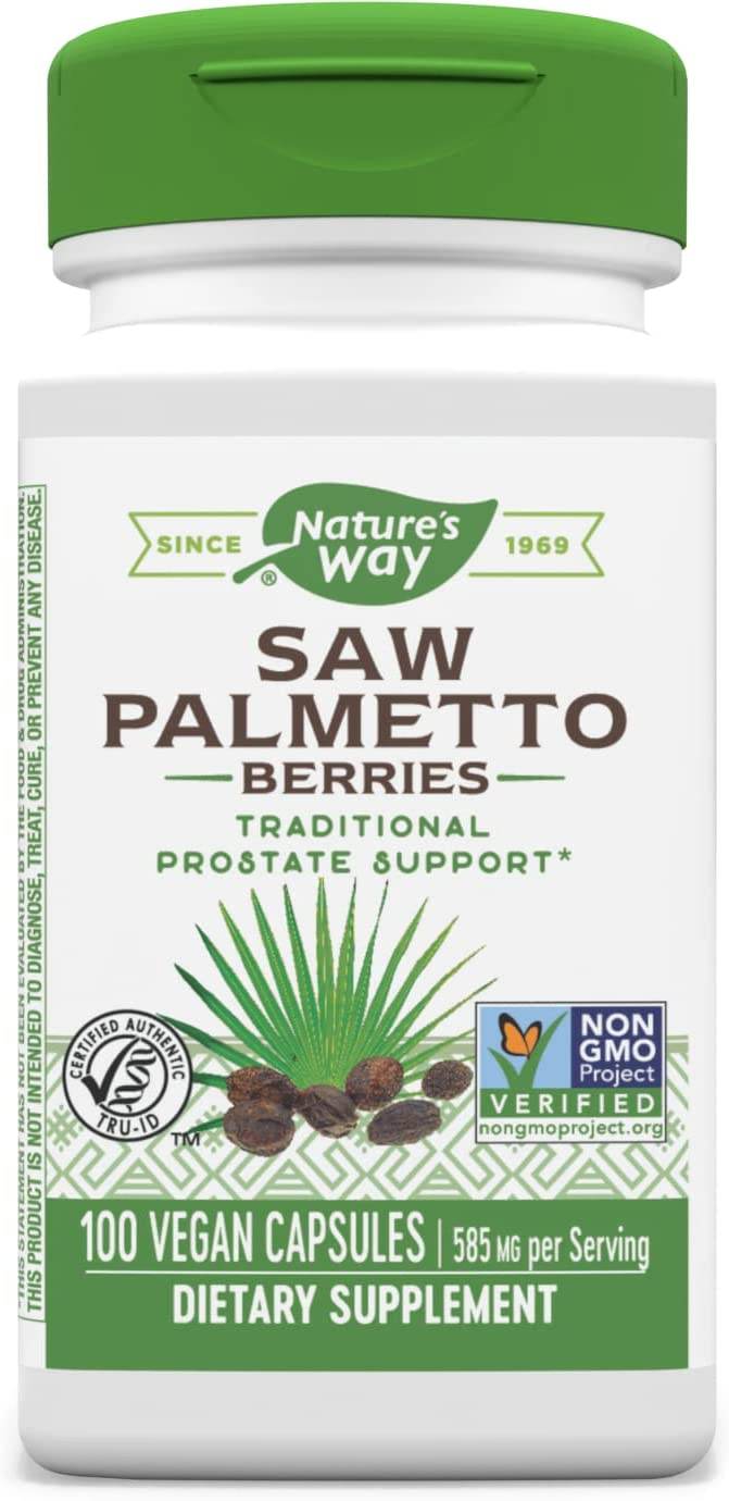 Nature's Way Saw Palmetto Berries, 585 mg, Capsules, 100 ea - OTC Shoppe Express