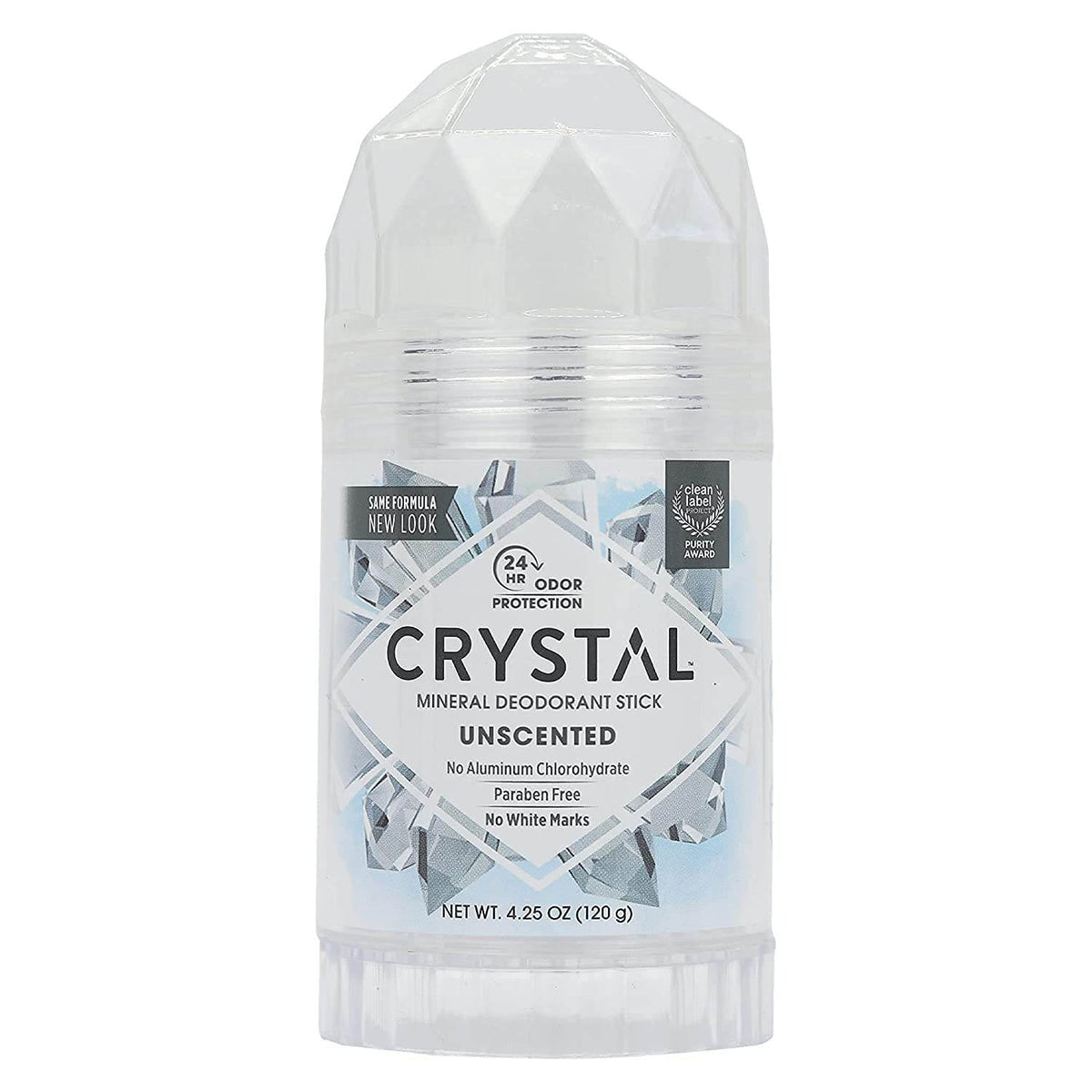 CRYSTAL Deodorant Stick, Unscented, 4.25 oz - OTC Shoppe Express