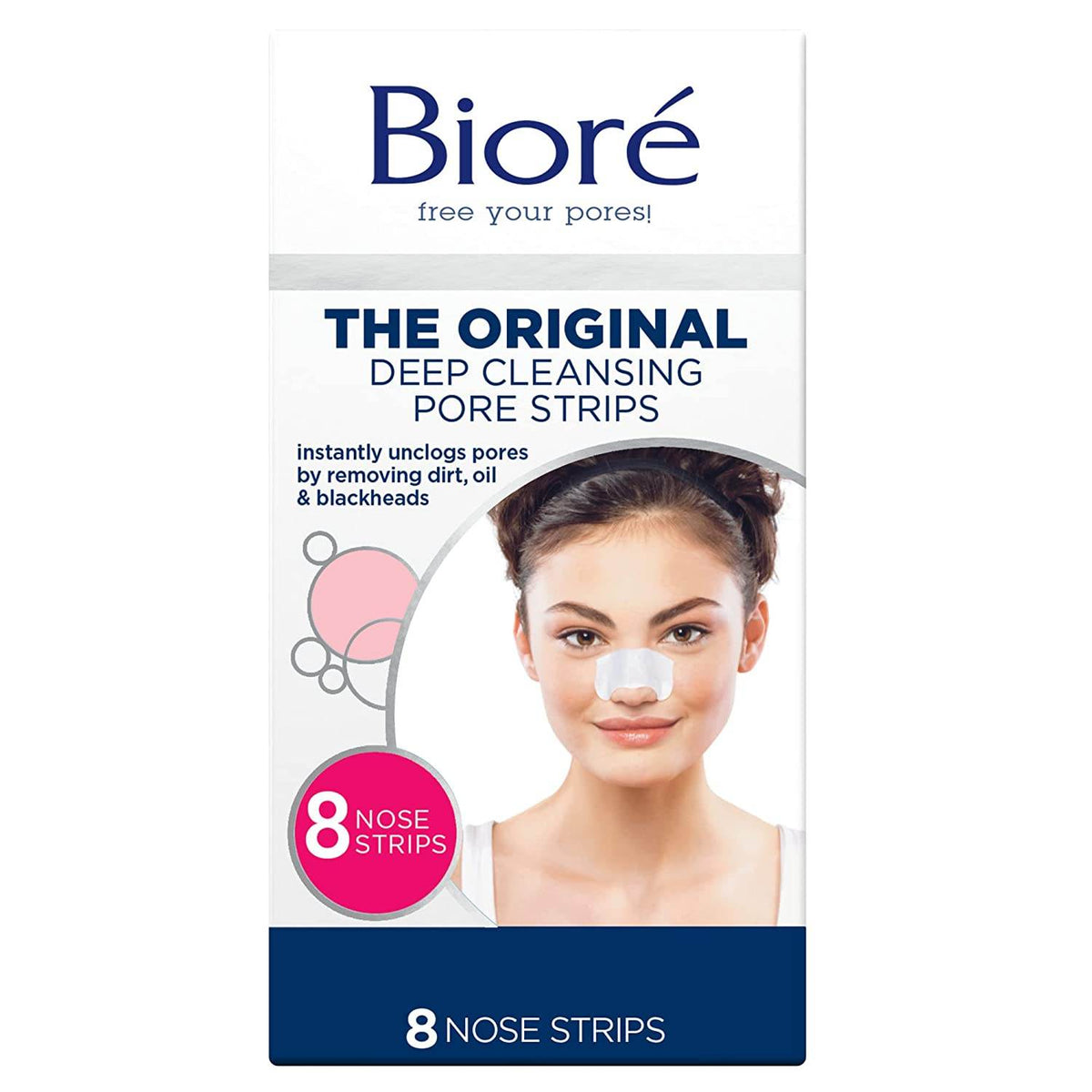 Biore Deep Cleansing Pore Strips, Original, 8 ea - OTC Shoppe Express