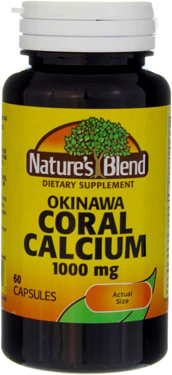 Nature's Blend Coral Calcium, 1000 mg, Capsules, 60 ea - OTC Shoppe Express