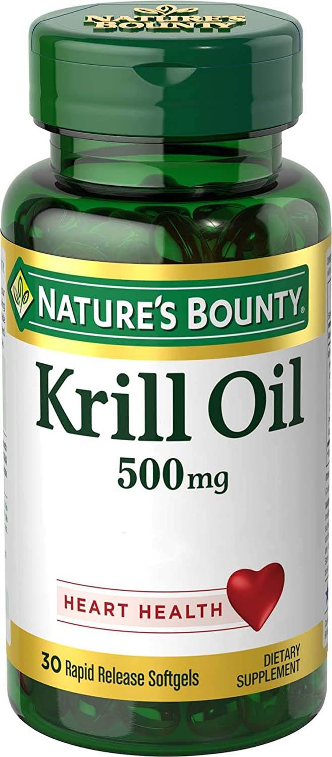 Nature's Bounty Red Krill Oil, 500 mg, Softgels, 30 ea - OTC Shoppe Express