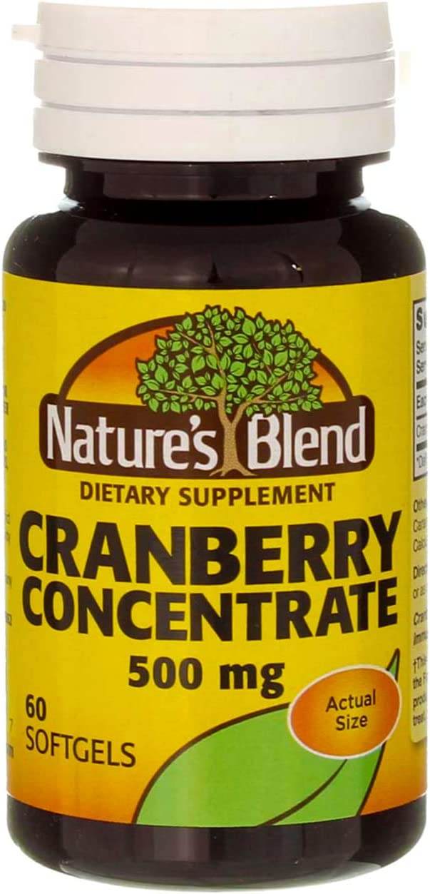 Nature's Blend Cranberry Concentrate, 500 mg, Softgels, 60 ea - OTC Shoppe Express