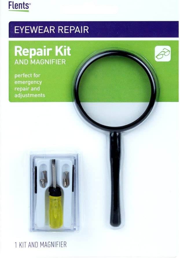Flents Eyeglass Repair, Repair Kit and Magnifier, 1 ea - OTC Shoppe Express