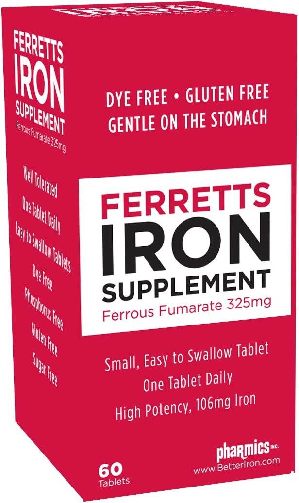 Ferretts Iron Supplement, Tablets, 60 ea - OTC Shoppe Express
