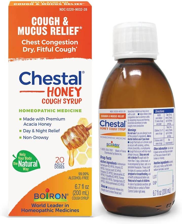 Boiron Chestal Adult Cough & Chest Congestion, Honey, 6.7 oz - OTC Shoppe Express