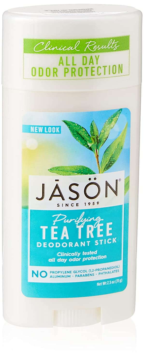 Jason Natural Deodorant Stick, Purifying Tea Tree, 2.5 oz