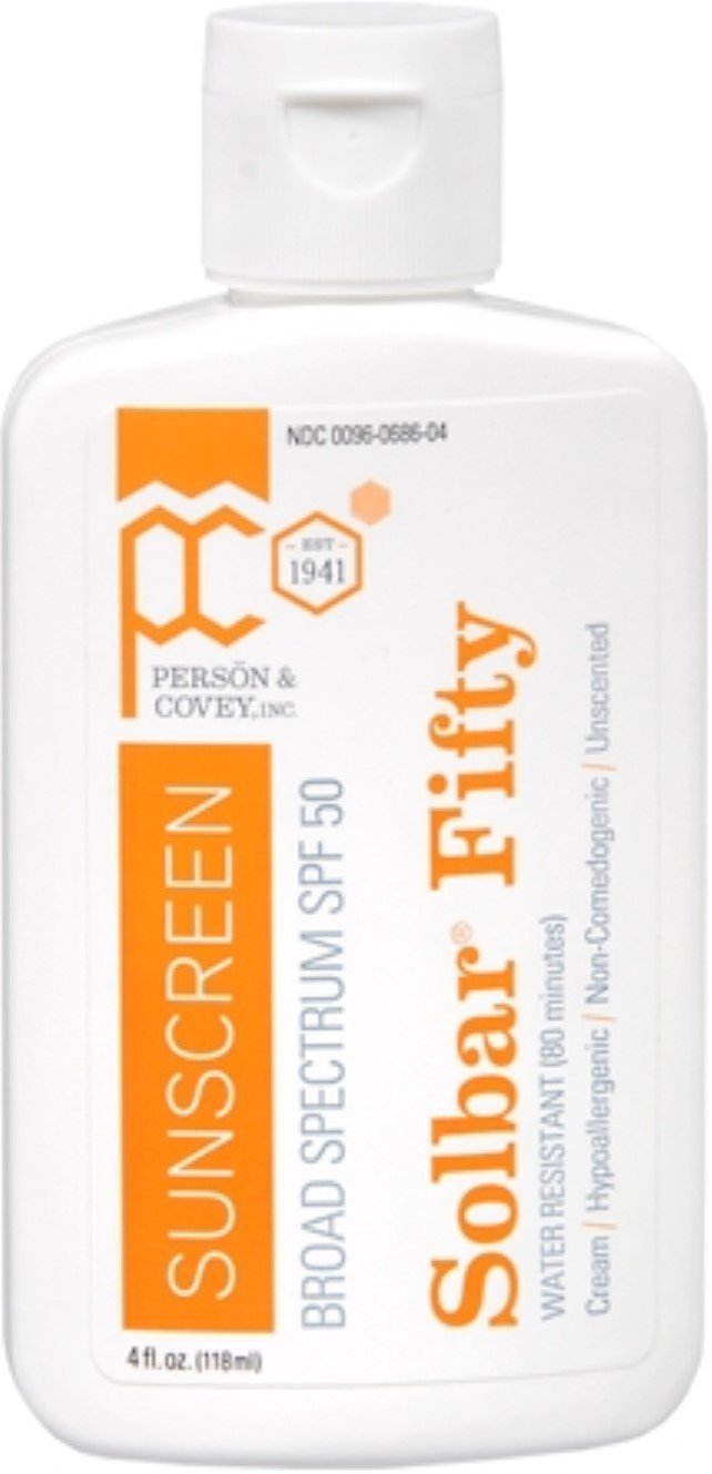 SolBar PF Cream 50 Sunscreen, SPF 50, Unscented, 4 oz