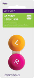 Flents Soft-Grip Contact Lens Case, 1 ea (Colours Vary)