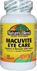 Nature's Blend Macuvite Eye Care, Tablets, 120 ea